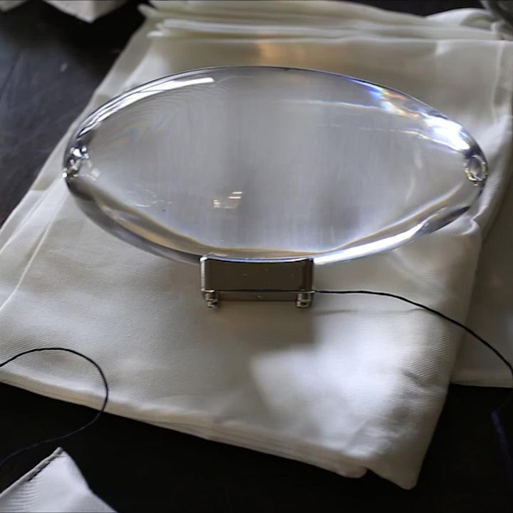 Oval Glass LED Table Lamp for Ambient Home Lighting