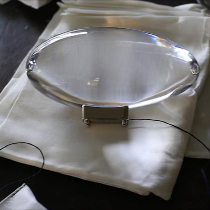Oval Glass LED Table Lamp for Ambient Home Lighting