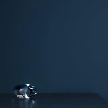 Oval Glass LED Table Lamp for Ambient Home Lighting
