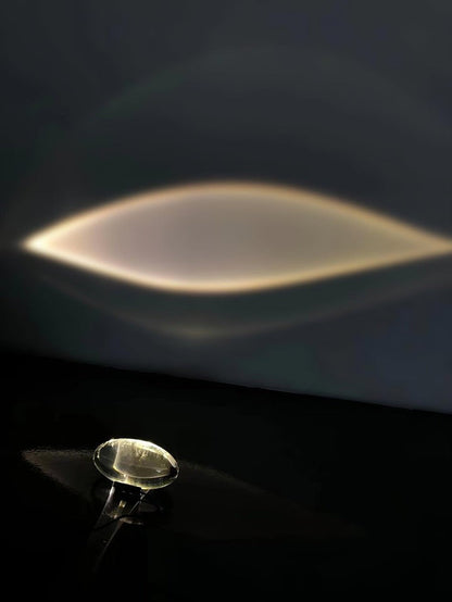 Oval Glass LED Table Lamp for Ambient Home Lighting
