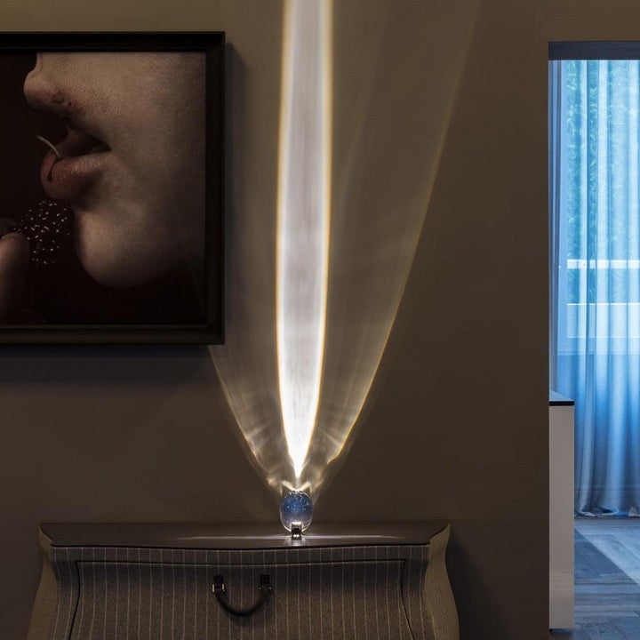 Oval Glass LED Table Lamp for Ambient Home Lighting