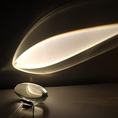 Oval Glass LED Table Lamp for Ambient Home Lighting