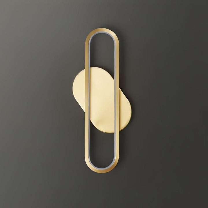Oval LED Wall Sconce with 4-Way Ambient Lighting
