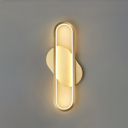 Oval LED Wall Sconce with 4-Way Ambient Lighting