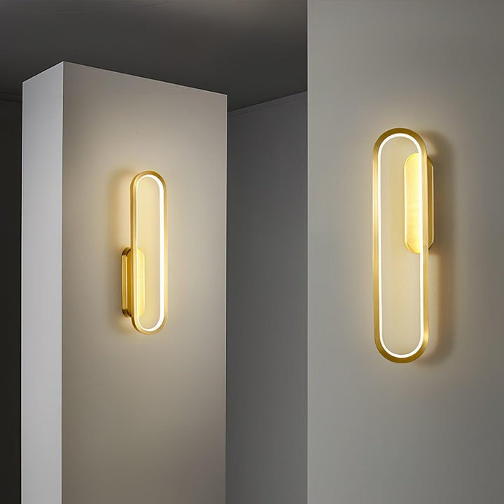 Oval LED Wall Sconce with 4-Way Ambient Lighting