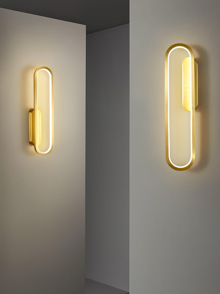 Oval LED Wall Sconce with 4-Way Ambient Lighting