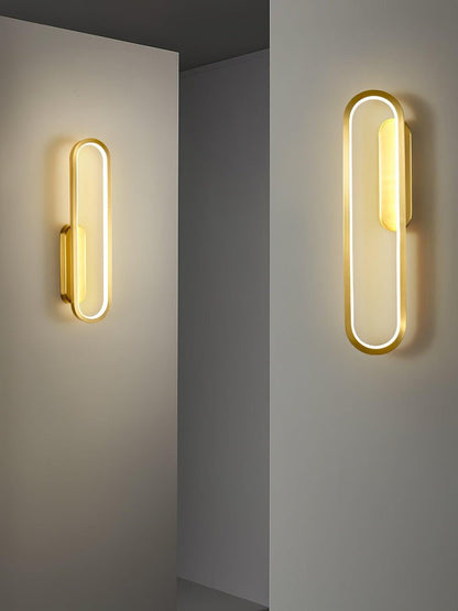 Oval LED Wall Sconce with 4-Way Ambient Lighting