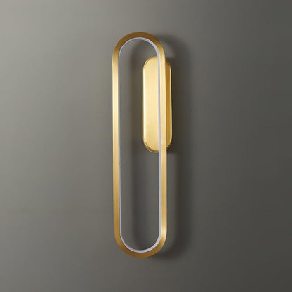 Oval LED Wall Sconce with 4-Way Ambient Lighting