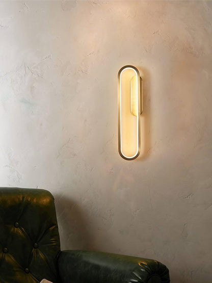 Oval LED Wall Sconce with 4-Way Ambient Lighting