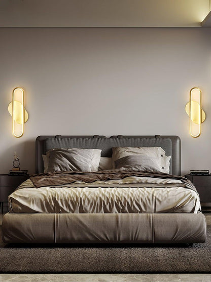 Oval LED Wall Sconce with 4-Way Ambient Lighting