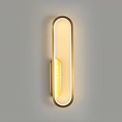 Oval LED Wall Sconce with 4-Way Ambient Lighting