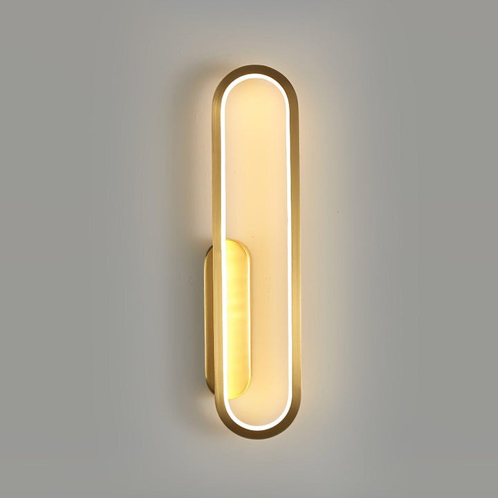 Oval LED Wall Sconce with 4-Way Ambient Lighting