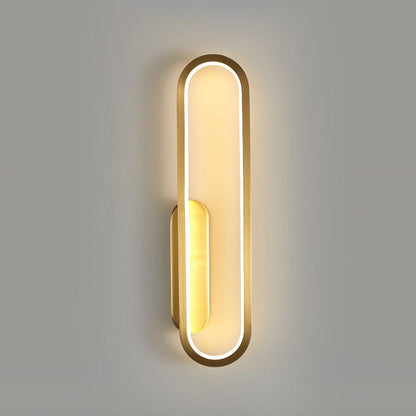 Oval LED Wall Sconce with 4-Way Ambient Lighting