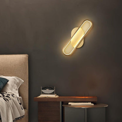 Oval LED Wall Sconce with 4-Way Ambient Lighting