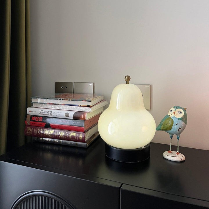 Pear-Shaped LED Table Lamp with Touch Control for Ambient Lighting