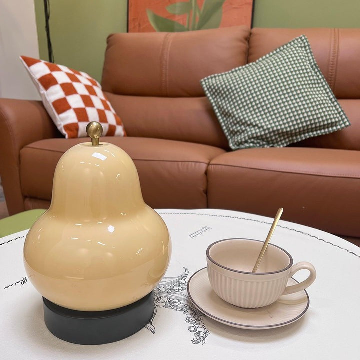 Pear-Shaped LED Table Lamp with Touch Control for Ambient Lighting