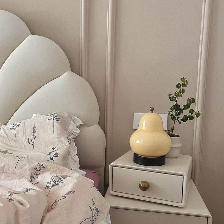 Pear-Shaped LED Table Lamp with Touch Control for Ambient Lighting