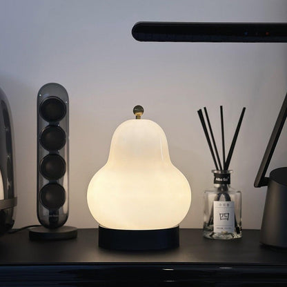 Pear-Shaped LED Table Lamp with Touch Control for Ambient Lighting