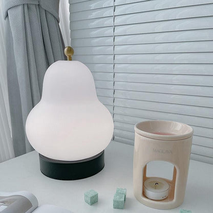 Pear-Shaped LED Table Lamp with Touch Control for Ambient Lighting