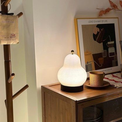 Pear-Shaped LED Table Lamp with Touch Control for Ambient Lighting