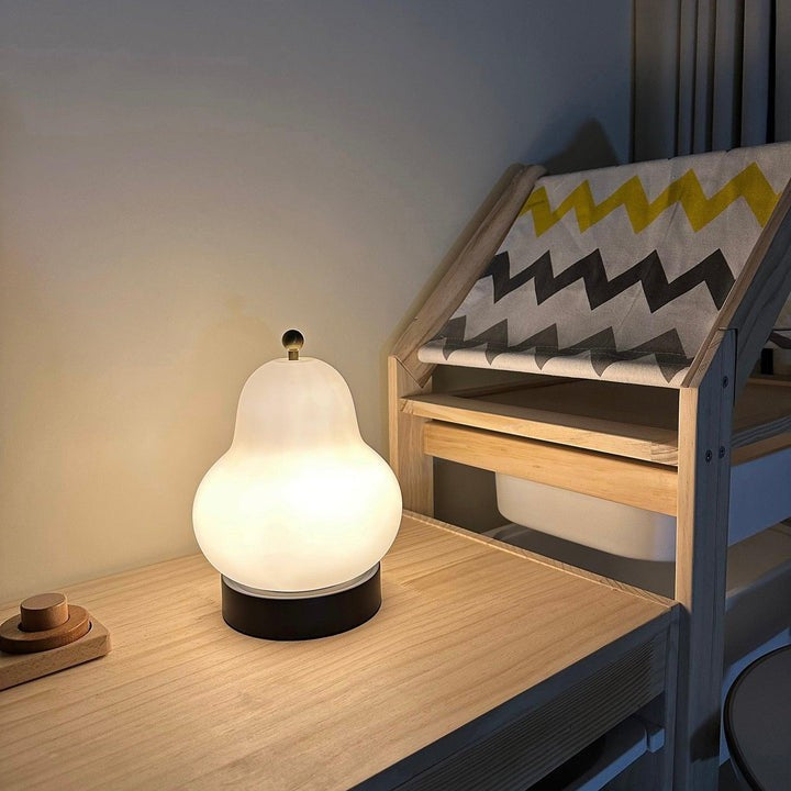 Pear-Shaped LED Table Lamp with Touch Control for Ambient Lighting