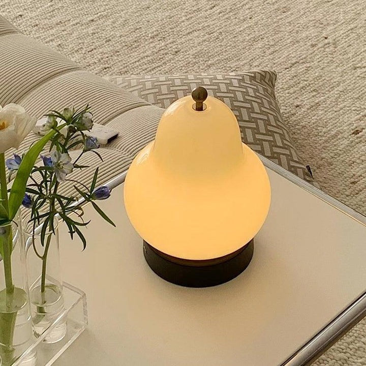 Pear-Shaped LED Table Lamp with Touch Control for Ambient Lighting