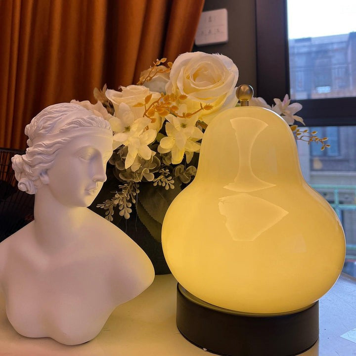 Pear-Shaped LED Table Lamp with Touch Control for Ambient Lighting
