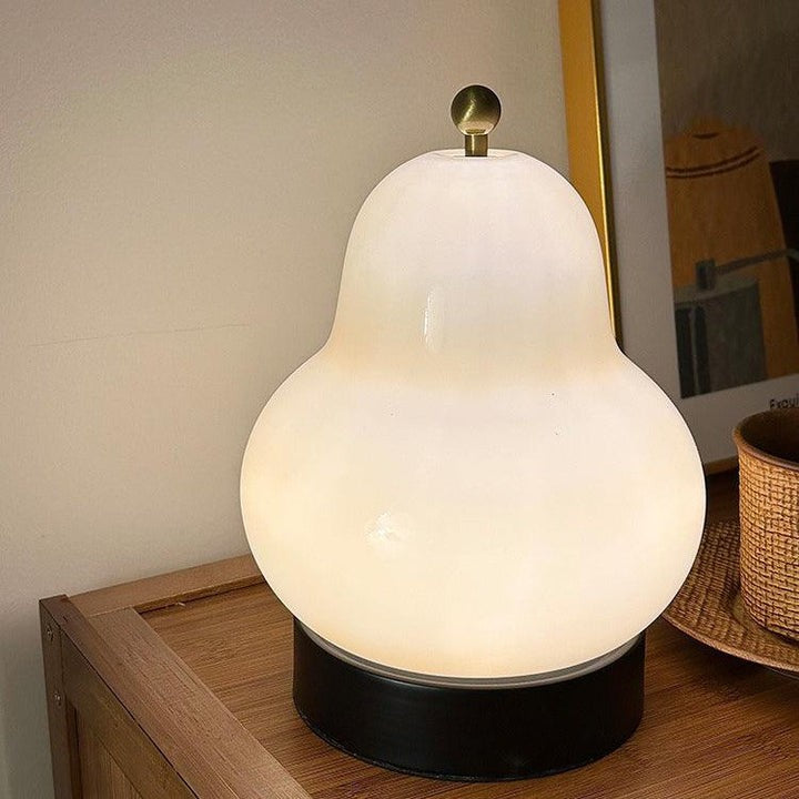 Pear-Shaped LED Table Lamp with Touch Control for Ambient Lighting