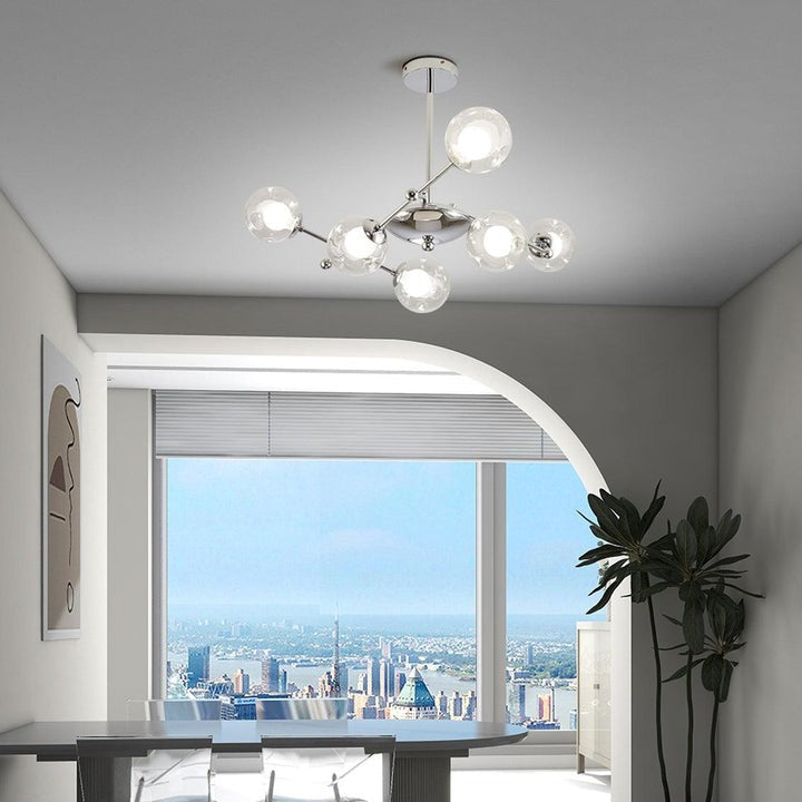 Polished Chrome Sputnik LED Chandelier