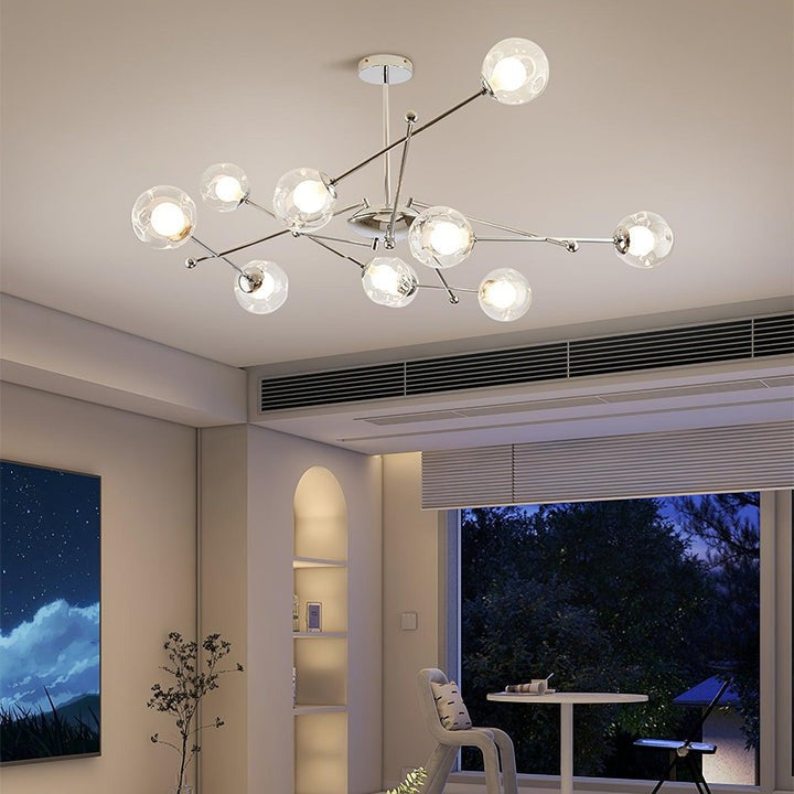 Polished Chrome Sputnik LED Chandelier