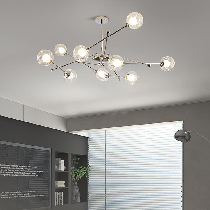 Polished Chrome Sputnik LED Chandelier
