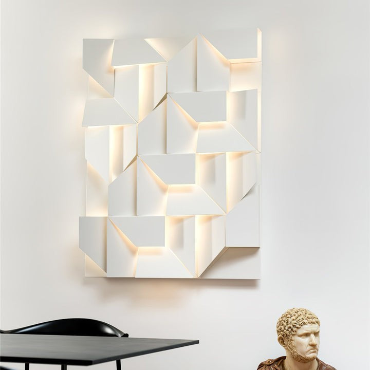 Rechargeable LED Aluminum Wall Sconce in Matte White
