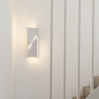 Rechargeable LED Aluminum Wall Sconce in Matte White