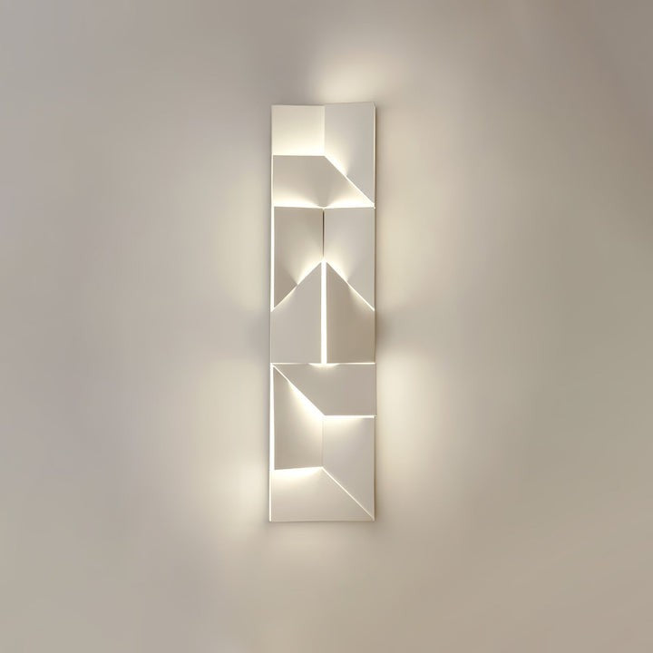 Rechargeable LED Aluminum Wall Sconce in Matte White