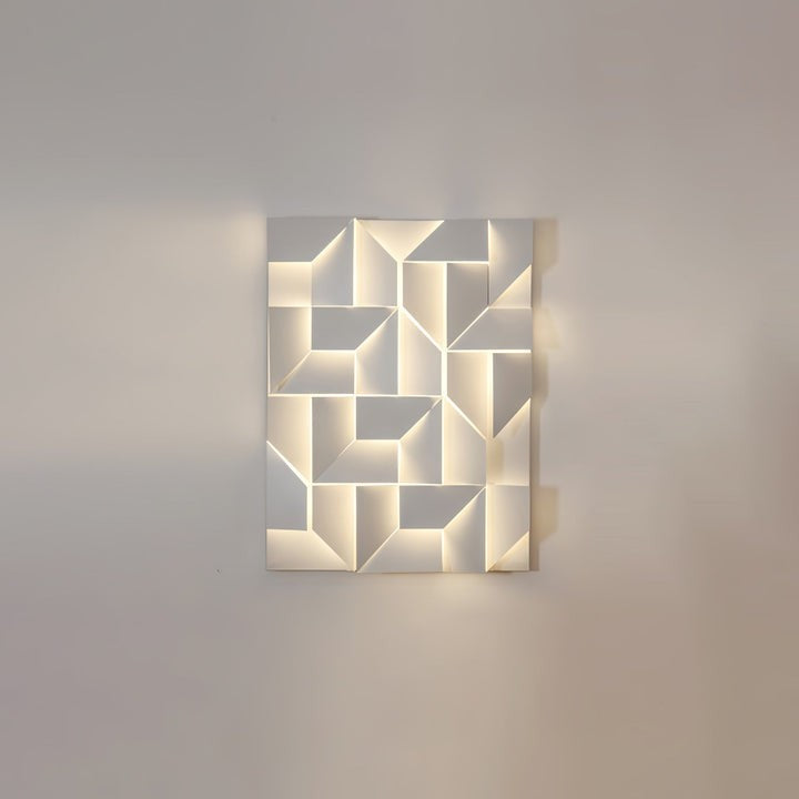 Rechargeable LED Aluminum Wall Sconce in Matte White