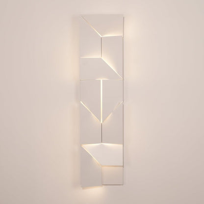 Rechargeable LED Aluminum Wall Sconce in Matte White