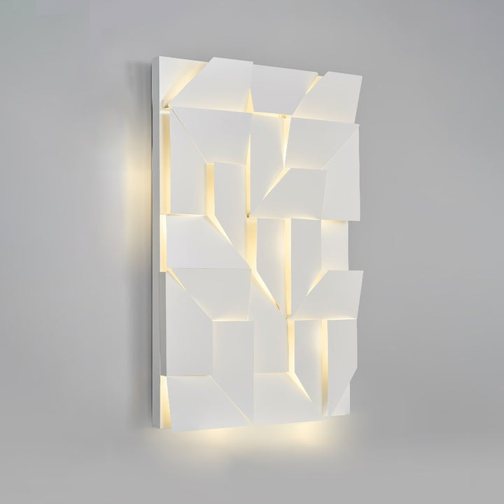 Rechargeable LED Aluminum Wall Sconce in Matte White