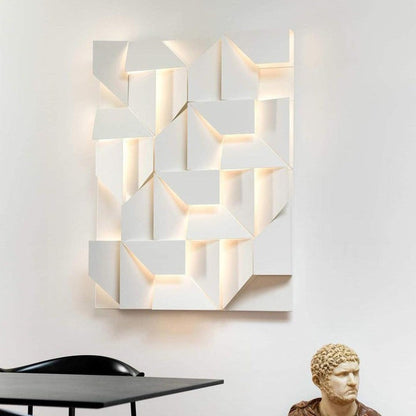 Rechargeable LED Aluminum Wall Sconce in Matte White