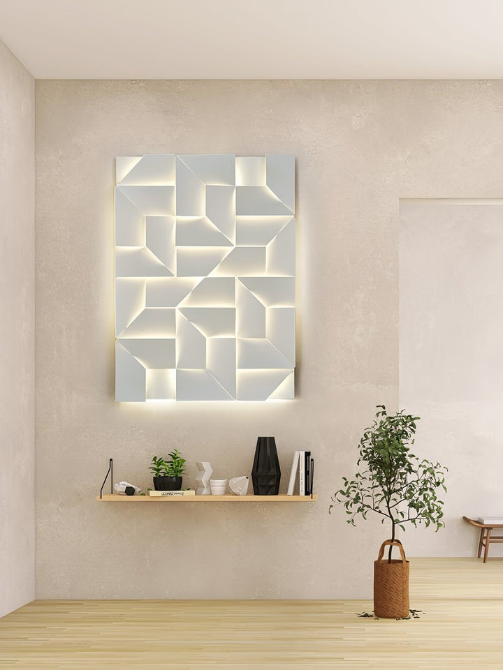Rechargeable LED Aluminum Wall Sconce in Matte White
