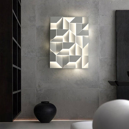 Rechargeable LED Aluminum Wall Sconce in Matte White