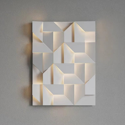 Rechargeable LED Aluminum Wall Sconce in Matte White