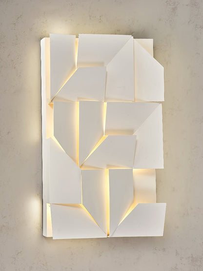 Rechargeable LED Aluminum Wall Sconce in Matte White