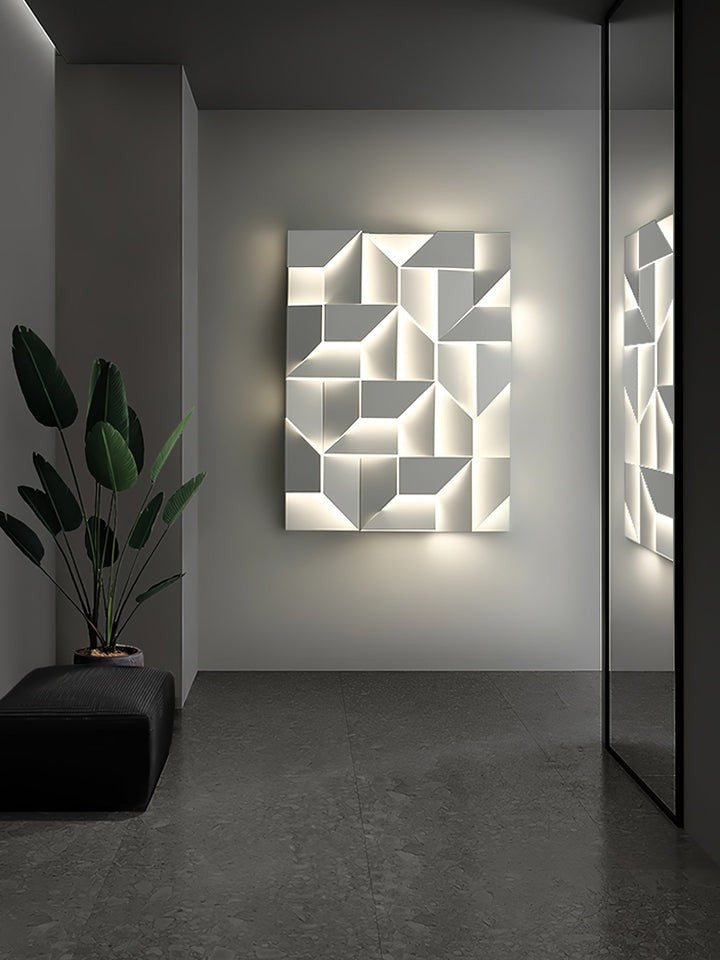 Rechargeable LED Aluminum Wall Sconce in Matte White
