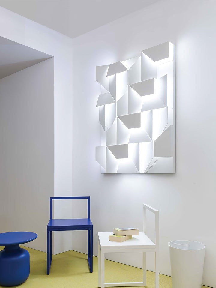 Rechargeable LED Aluminum Wall Sconce in Matte White