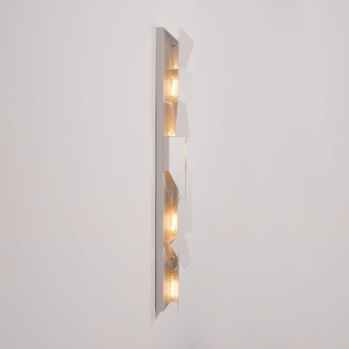 Rechargeable LED Aluminum Wall Sconce in Matte White