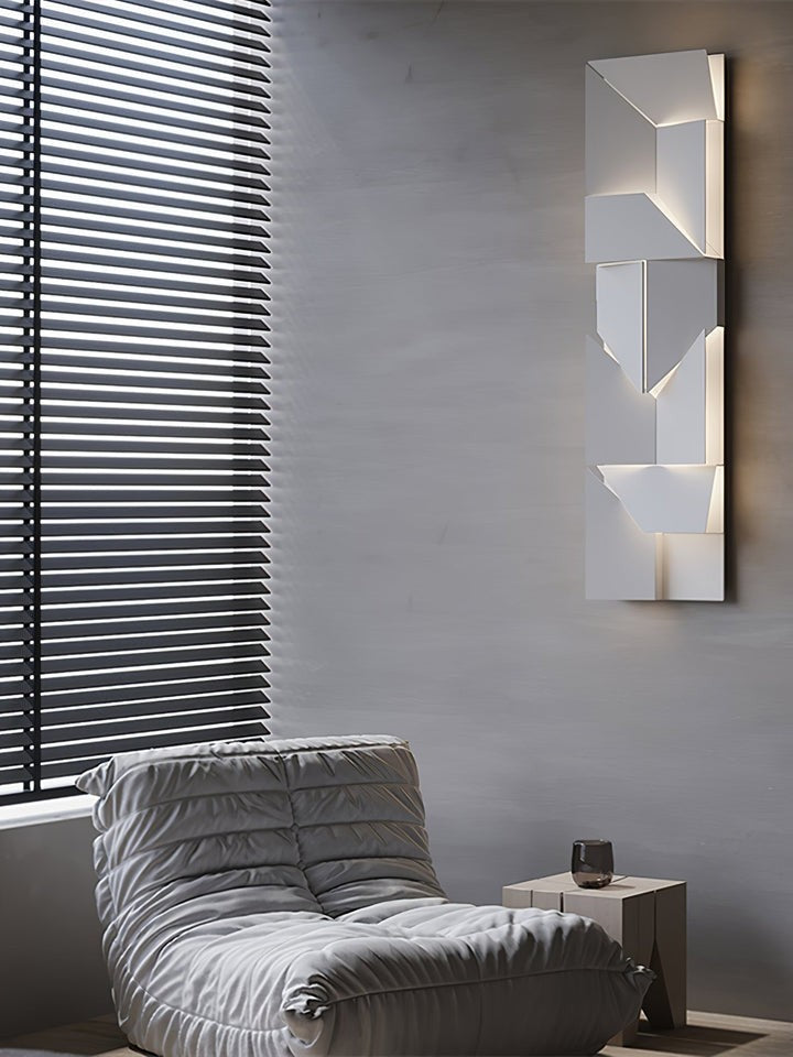 Rechargeable LED Aluminum Wall Sconce in Matte White