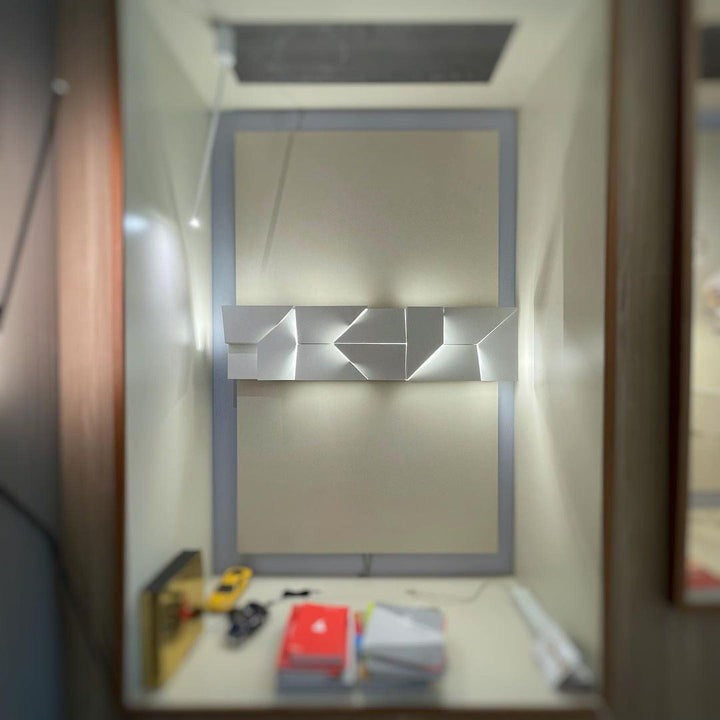 Rechargeable LED Aluminum Wall Sconce in Matte White
