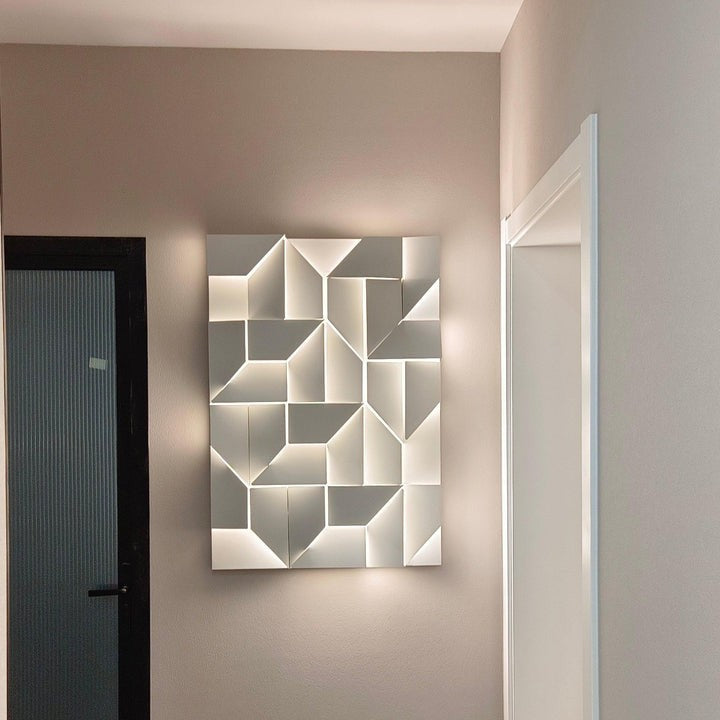 Rechargeable LED Aluminum Wall Sconce in Matte White