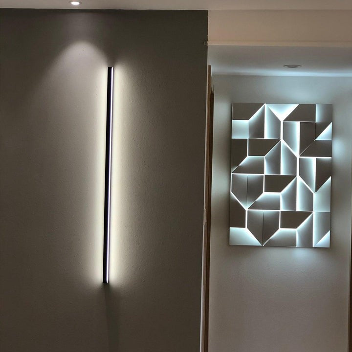 Rechargeable LED Aluminum Wall Sconce in Matte White