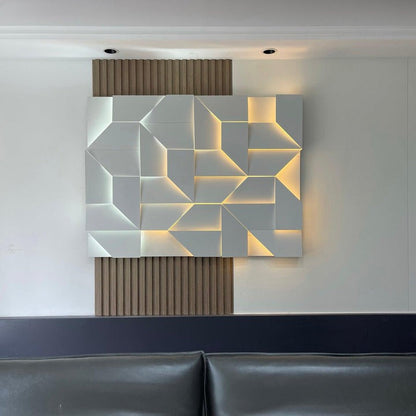 Rechargeable LED Aluminum Wall Sconce in Matte White
